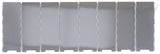 Pare-vent de réchaud pliant Fox Outdoor en aluminium 67 x 24 cm à huit lamelles