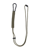 Dragonne Mil-Tec en paracorde 57 cm avec mousqueton aluminium et attache amovible