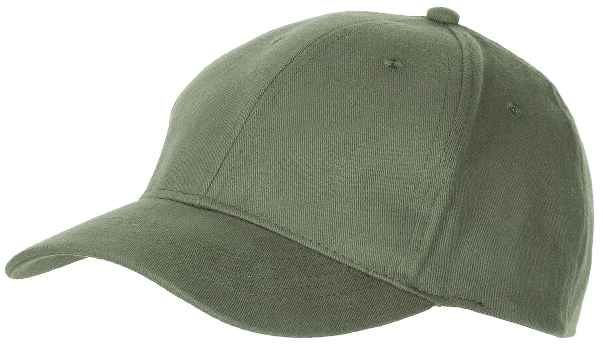 Casquette plate MFH en coton brossé à boucle laiton et visière six piqûres