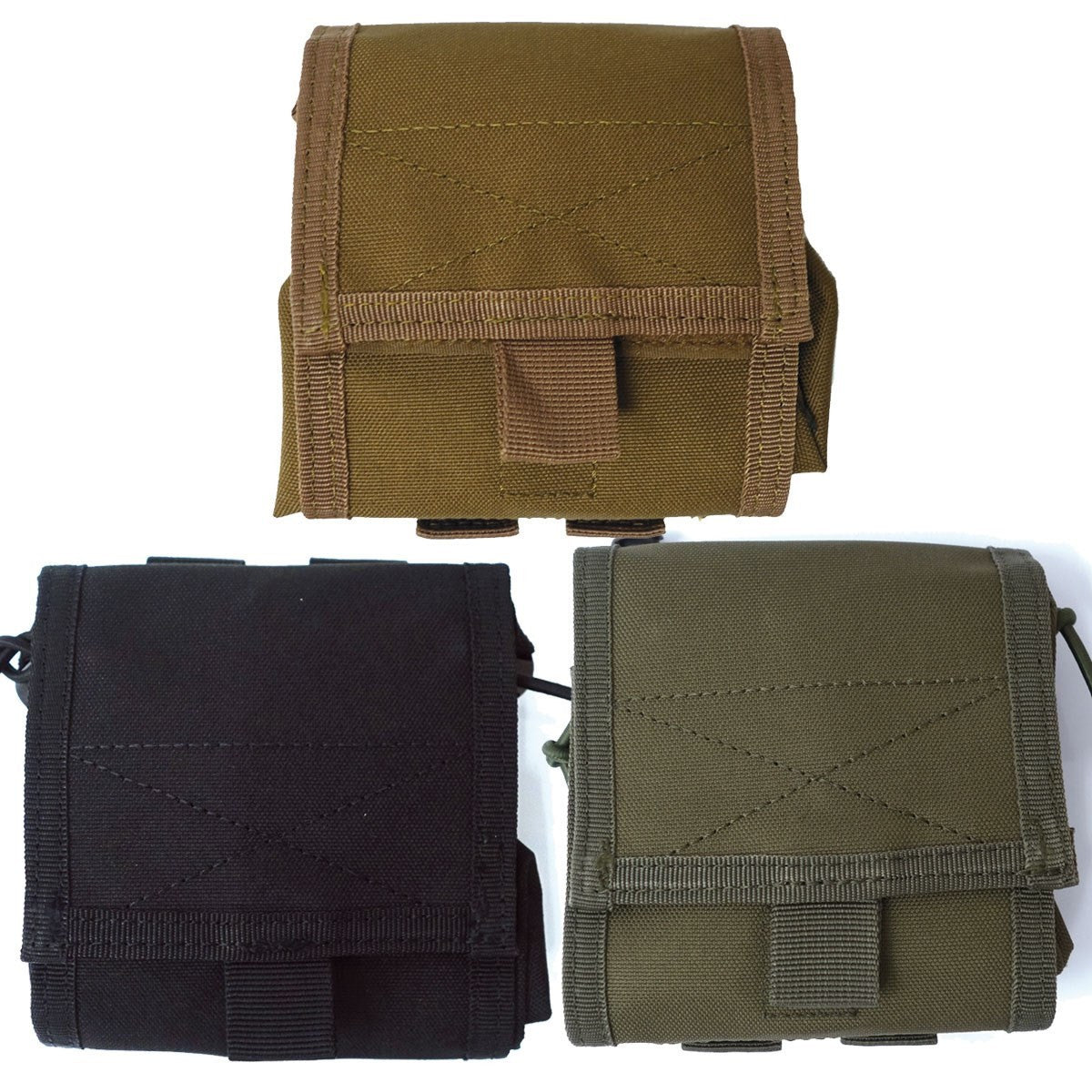 Poche de délestage vide-chargeur MOLLE polyester 600D 20 cm repliable