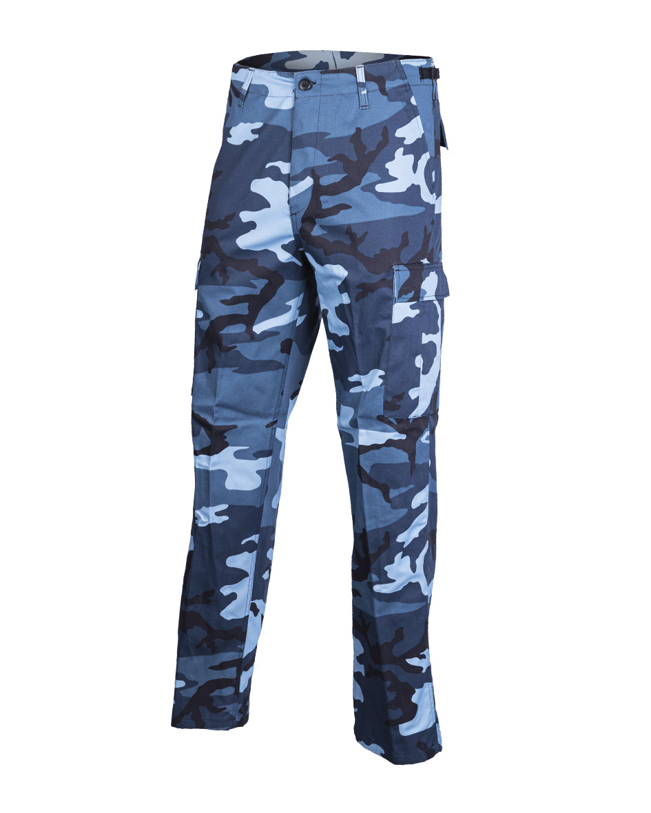 Pantalon de combat type BDU Mil-Tec en polycoton 80/20 six poches et taille réglable