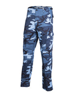 Pantalon de combat type BDU Mil-Tec en polycoton 80/20 six poches et taille réglable