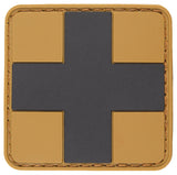Écusson FIRST AID MFH auto-agrippant 3D 5 x 5 cm en caoutchouc moulé