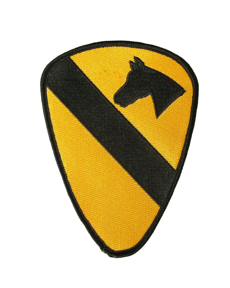 Écusson textile Mil-Tec insigne 1re division de cavalerie américaine à coudre