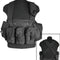 Gilet chest rig Mil-Tec 6 poches en polyester enduit avec bretelles rembourrées réglables