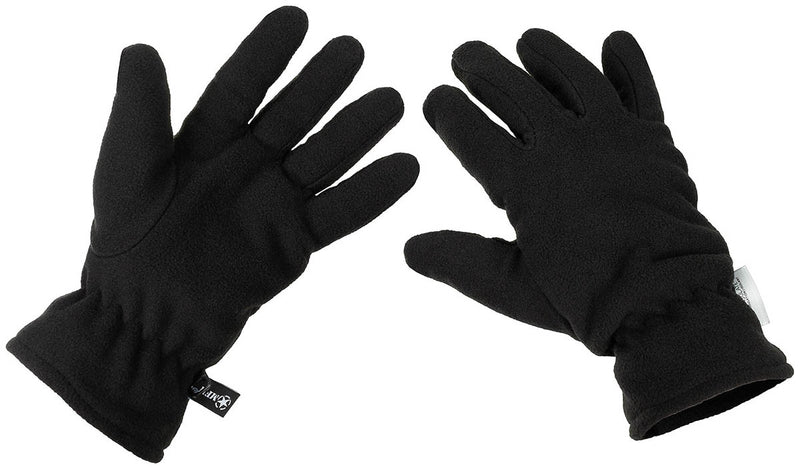 Gants polaires MFH en polyester doublés 3M Thinsulate avec poignet élastique