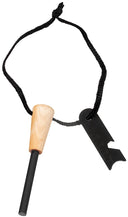 Allume-feu MFH Essential à ferrocérium manche bois tige 7 cm avec grattoir
