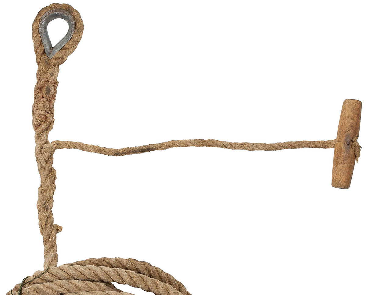Corde en chanvre suédoise de 16 mm, surplus d'occasion pièce de dotation revendue en lot