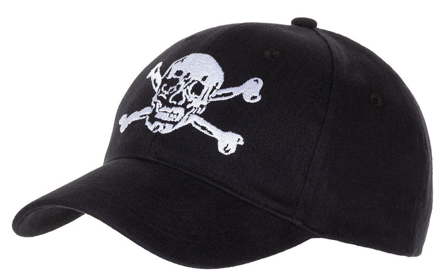 Casquette plate PureTrash brodée tête de mort en coton à boucle métallique