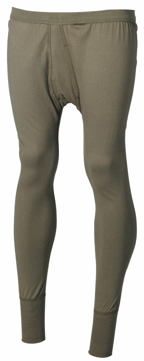 Caleçon long BW MFH en coton 190 g/m² à ceinture tricot élastique