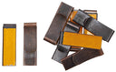 Clip réfléchissant autrichien de 6,5 x 2 cm, surplus d'occasion, lot de 10