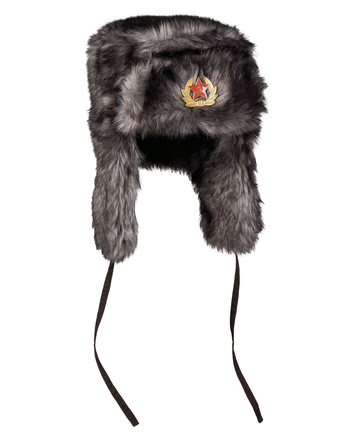 Bonnet chapka type russe Mil-Tec en acrylique doublé polyester avec liens de menton