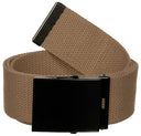 Ceinture MFH en toile coton 4,5 cm à boucle métallique réglable à 130 cm