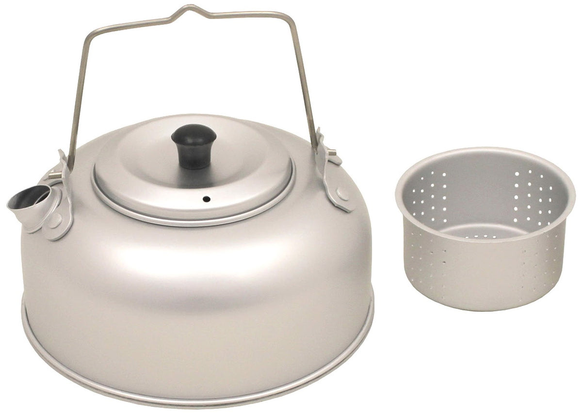 Bouilloire à thé Fox Outdoor en aluminium 950 ml avec filtre et anse rabattable