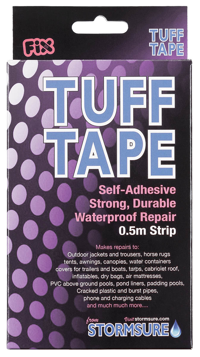 Ruban de réparation adhésif Tuff Tape Stormsure 7,5 cm de large en 50 et 100 cm
