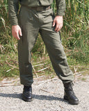 Pantalon tactique type Bundeswehr Mil-Tec en moleskine coton 300 g/m² à boutons de bretelles
