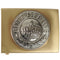 Boucle de ceinturon Mil-Tec type prussien en laiton 45 mm avec inscription Gott mit uns