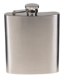 Flasque de poche incurvée Fox Outdoor en acier inoxydable 225 ml bouchon à charnière