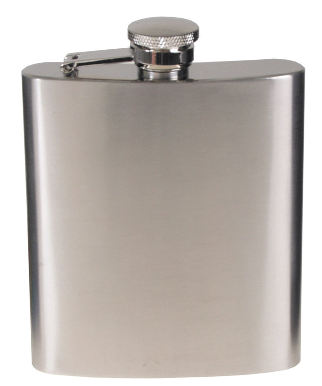 Flasque de poche incurvée Fox Outdoor en acier inoxydable 225 ml bouchon à charnière