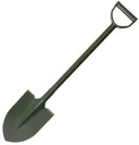 Pelle Type I MFH en acier au carbone manche en D 79 cm lame à marchepied