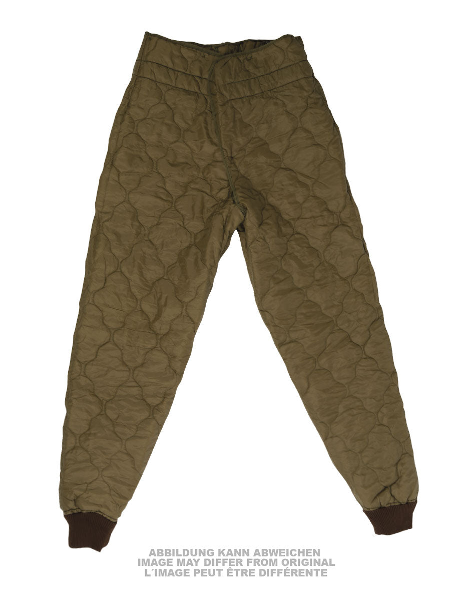 Sous-pantalon matelassé grand froid de l'armée tchèque, surplus d'occasion