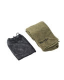 Serviette microfibre Mil-Tec 80 x 40 cm séchage rapide avec attache et housse de rangement