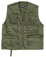 Gilet multipoches Mil-Tec en mélange polyester-coton, 14 poches et poche dorsale