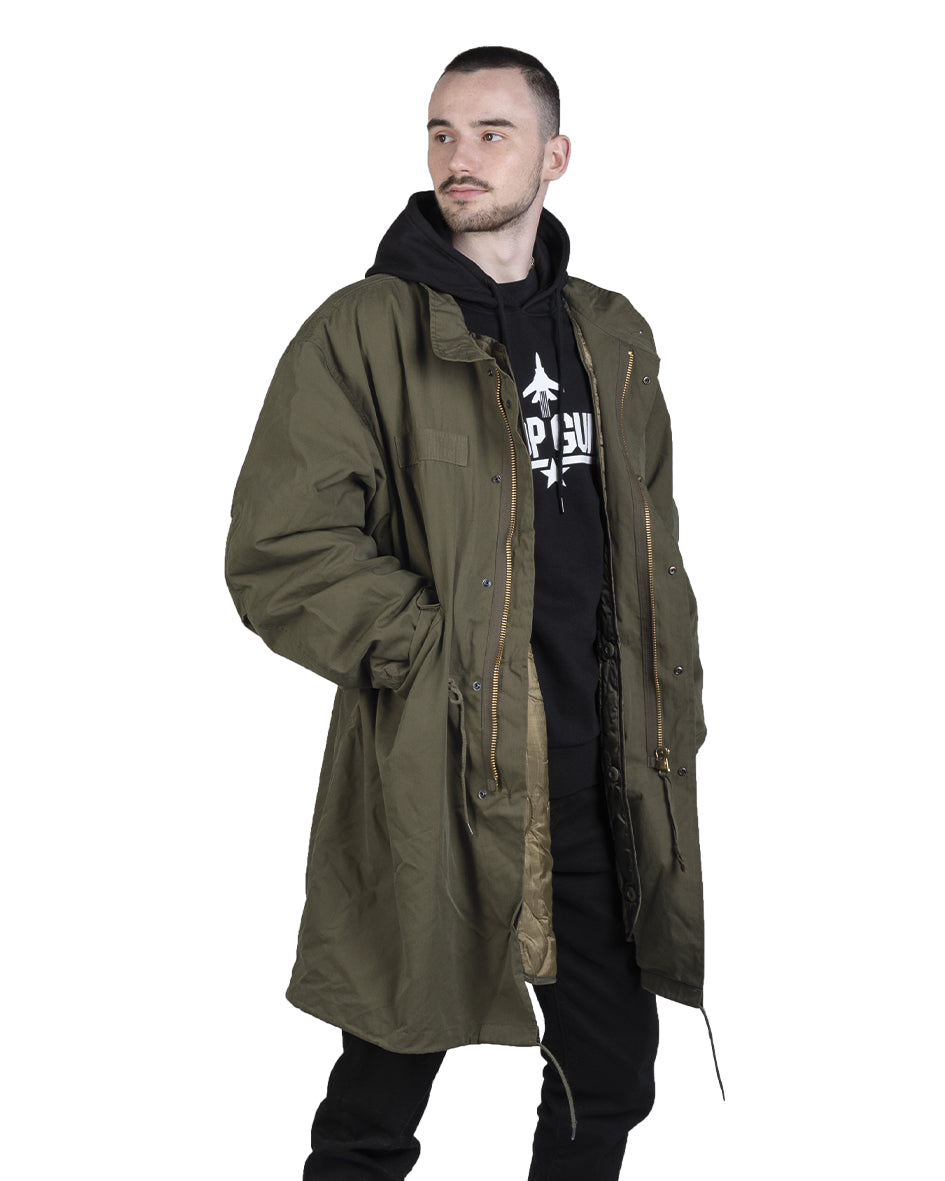 Parka Mil-Tec type US M65 en coton et nylon avec doublure ouatée 120 g/m² déboutonnable
