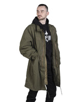 Parka Mil-Tec type US M65 en coton et nylon avec doublure ouatée 120 g/m² déboutonnable