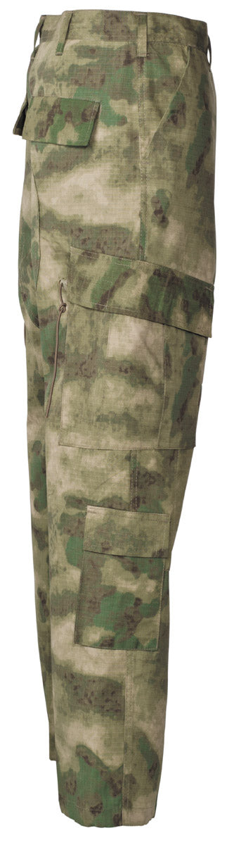 Pantalon de combat US ACU MFH Rip Stop 100 % coton huit poches logements genouillères
