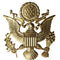 Insigne de béret Mil-Tec coiffe officier US Army en cuivre 100 % à épingler