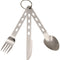 Couverts Fox Outdoor Extra light 3 pièces en acier inoxydable 16 cm 80 g