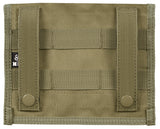 Poche de poitrine MOLLE MFH en polyester 18 × 14 cm à deux compartiments plats