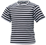 T-shirt enfant MFH Marine russe à rayures, coton jersey 160 g/m², manches courtes