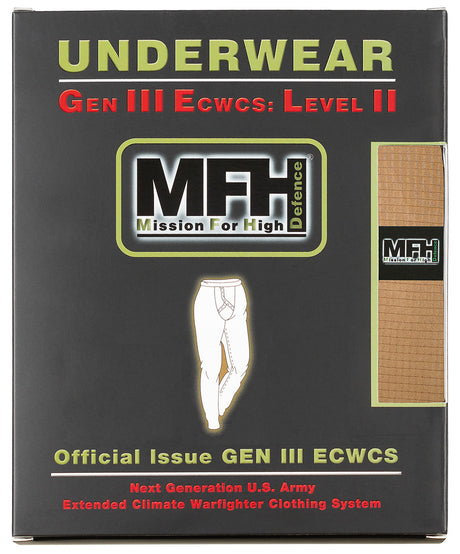 Caleçon thermorégulateur MFH Professional Level II GEN III polyester 210 g/m²
