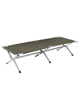 Lit picot type US Mil-Tec en aluminium 190 x 65 cm charge 250 kg avec sac de transport