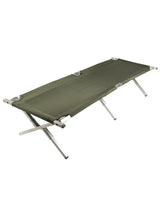 Lit picot type US Mil-Tec cadre aluminium 210 x 70 cm charge 250 kg avec sac de transport