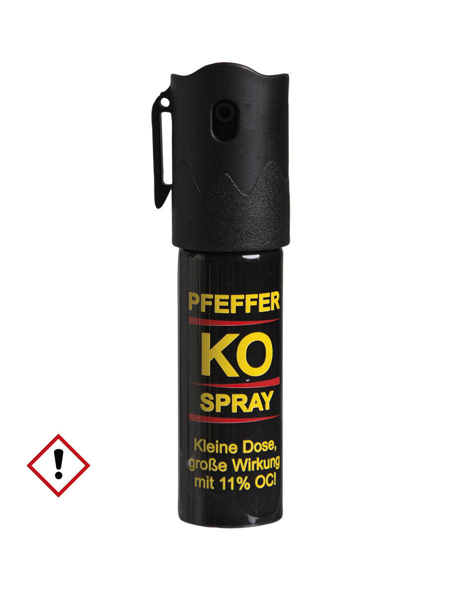 Aérosol de défense au poivre Mil-Tec 15 ml jet direct format de poche portée 4 m