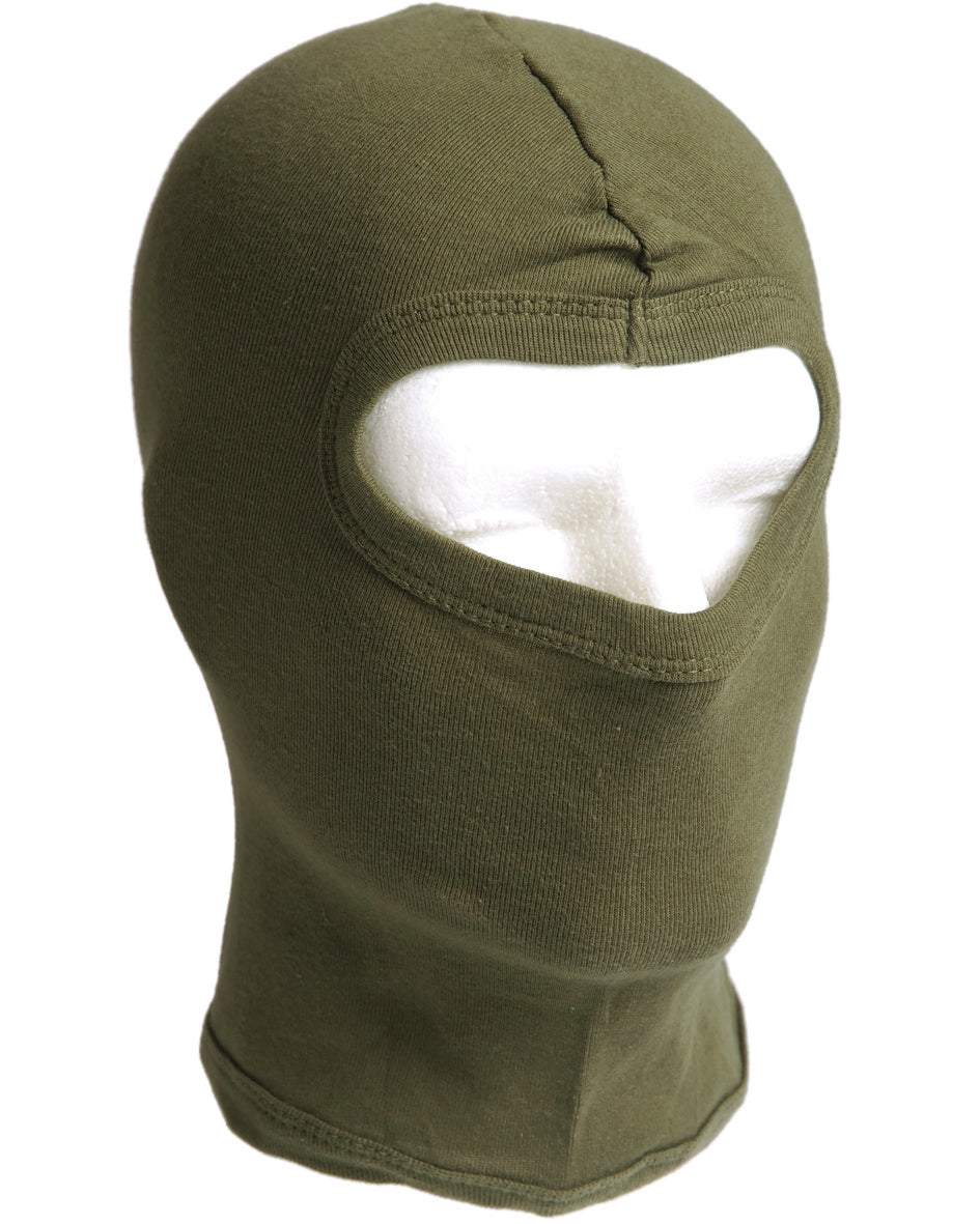 Cagoule Mil-Tec en coton côtelé fin avec ouverture aux yeux pour port sous casque
