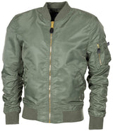 Blouson de vol MFH US MA1 non doublé en nylon avec bords-côtes doubles