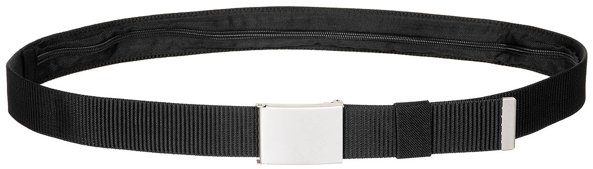 Ceinture MFH en polyester 4 cm à compartiment intérieur à glissière de 70 cm