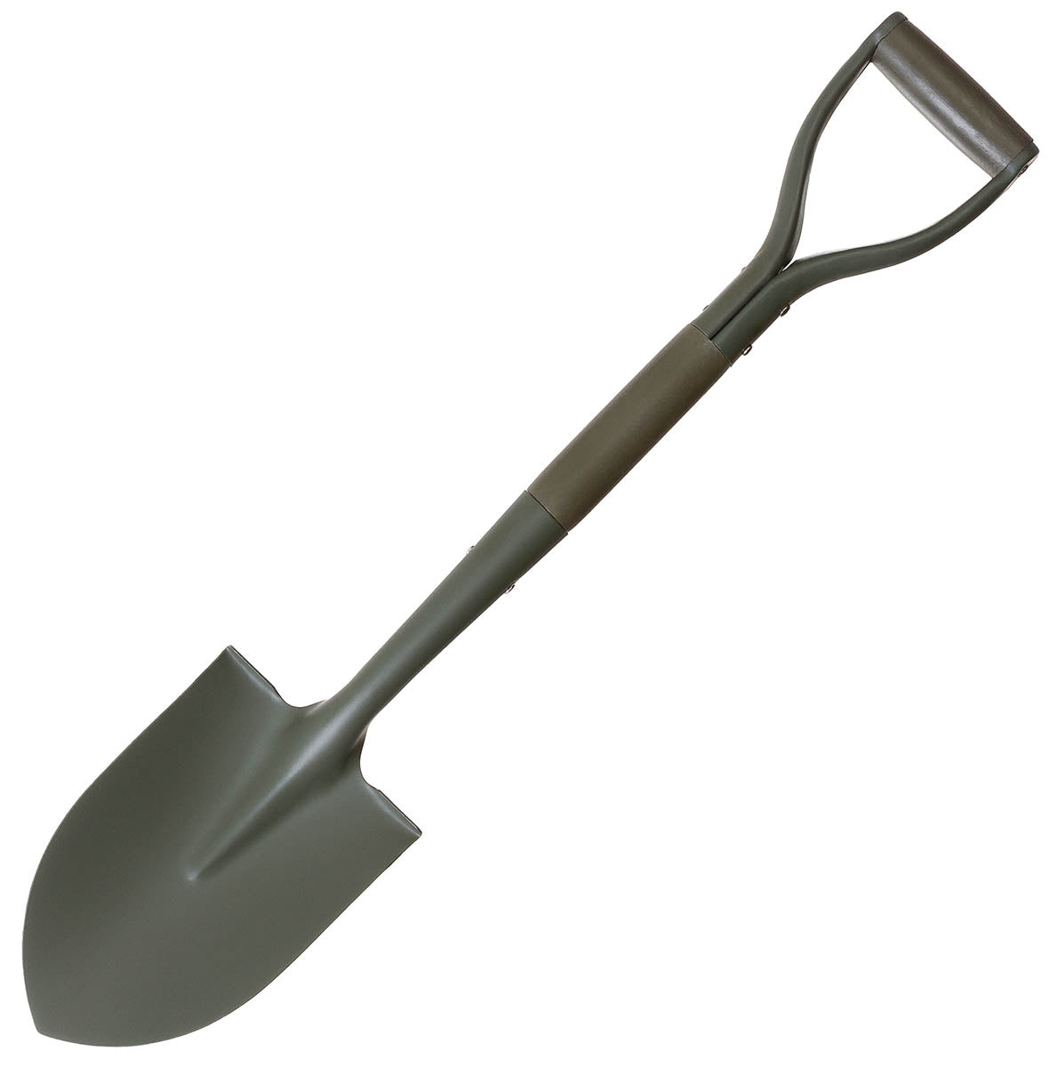 Pelle Type II MFH acier au carbone et bois rivetée 70 cm lame à marchepied