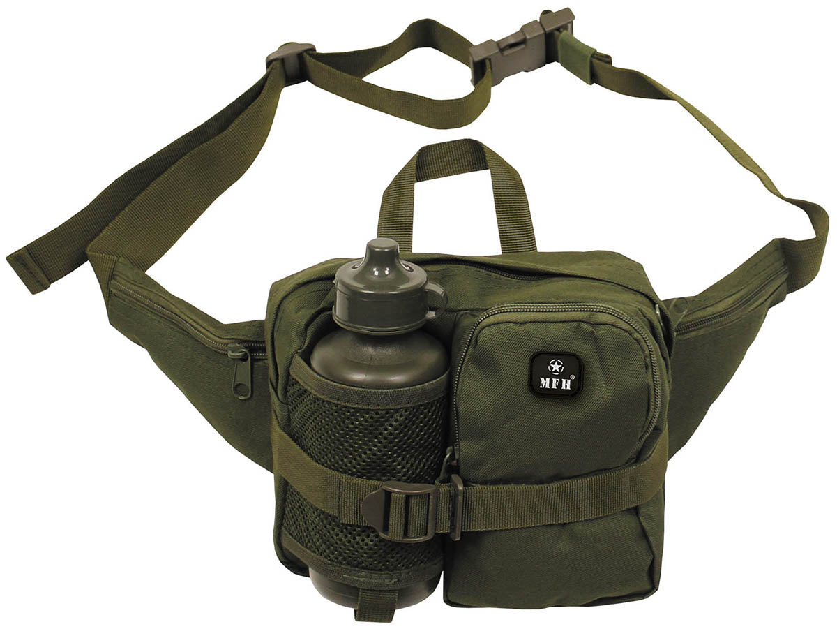 Sacoche de hanche MFH avec bouteille 500 ml et compartiment 21 x 16 x 6 cm
