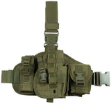 Holster de cuisse MFH MOLLE avec poche appareil et poche polyvalente à clic
