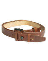 Bretelle de combat 2 points Mil-Tec type K98k en cuir de buffle 119,5 cm avec passant