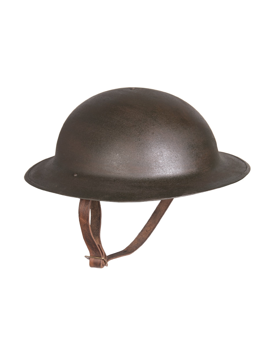 Casque d'entraînement Mil-Tec gabarit US M17 en acier 900 g coiffe cuir de chèvre