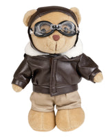 Peluche ours Mil-Tec en polyester hauteur 20 cm habillée en tenue de pilote