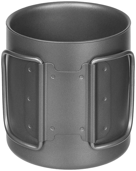 Quart Fox Outdoor en titane double paroi 300 ml 95 g à anses rabattables