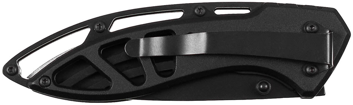 Couteau pliant Fox Outdoor 20 cm manche métal ajouré lame 3Cr13MoV 8,5 cm