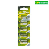 Pile alcaline GP Ultra 27A 12 V pour télécommandes et déclencheurs, lot de 5